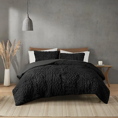 Madison Park Dakota Faux Fur Down Alternative Extra Weight Comforter Set