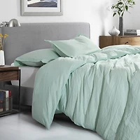 Sweet Home Collection Crinkle 3-pc. Reversible Duvet Cover Set