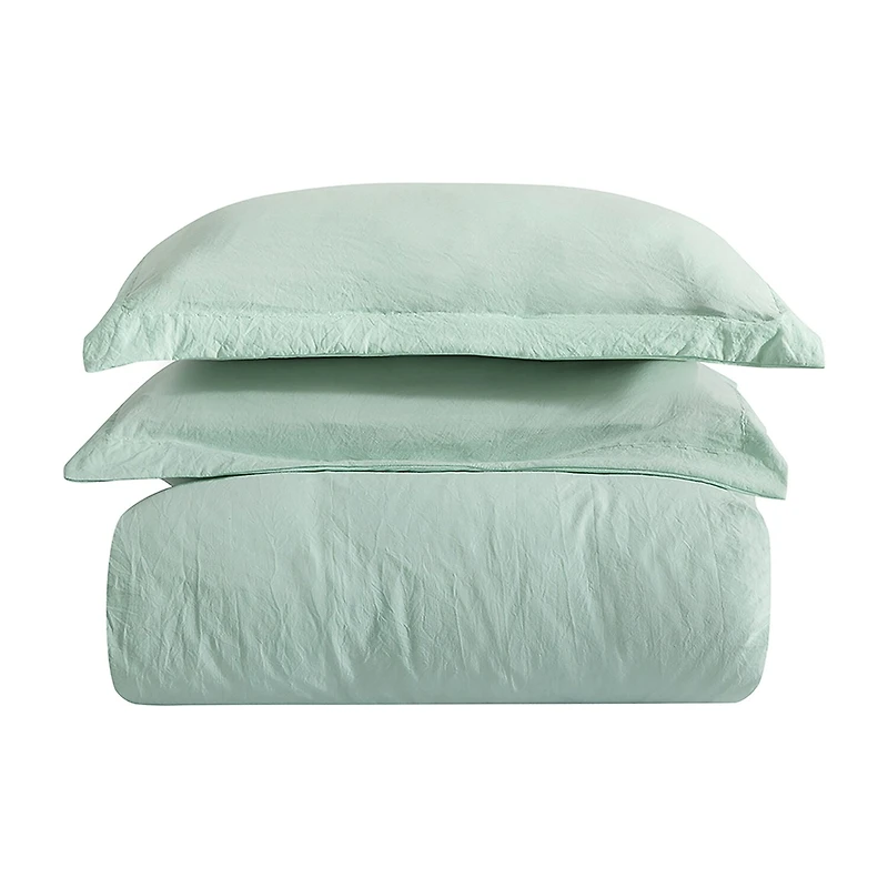 Sweet Home Collection Crinkle 3-pc. Reversible Duvet Cover Set