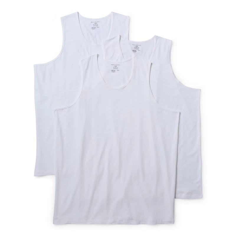 Shaquille O'Neal XLG™ Activated Cooling Mens Crew Neck Sleeveless 3 Pack Big and Tall Tank