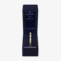 Sparkle Allure Womens Cubic Zirconia 14K Gold Over Brass Round Bangle Bracelet