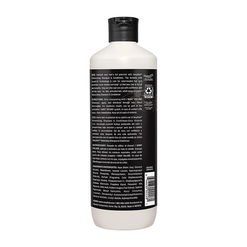 Sexy Hair I Want Volume Conditioner 33 oz.