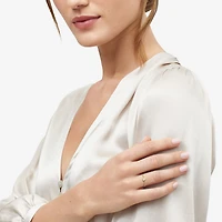 Gold Addiction Womens 10K Heart Round Band