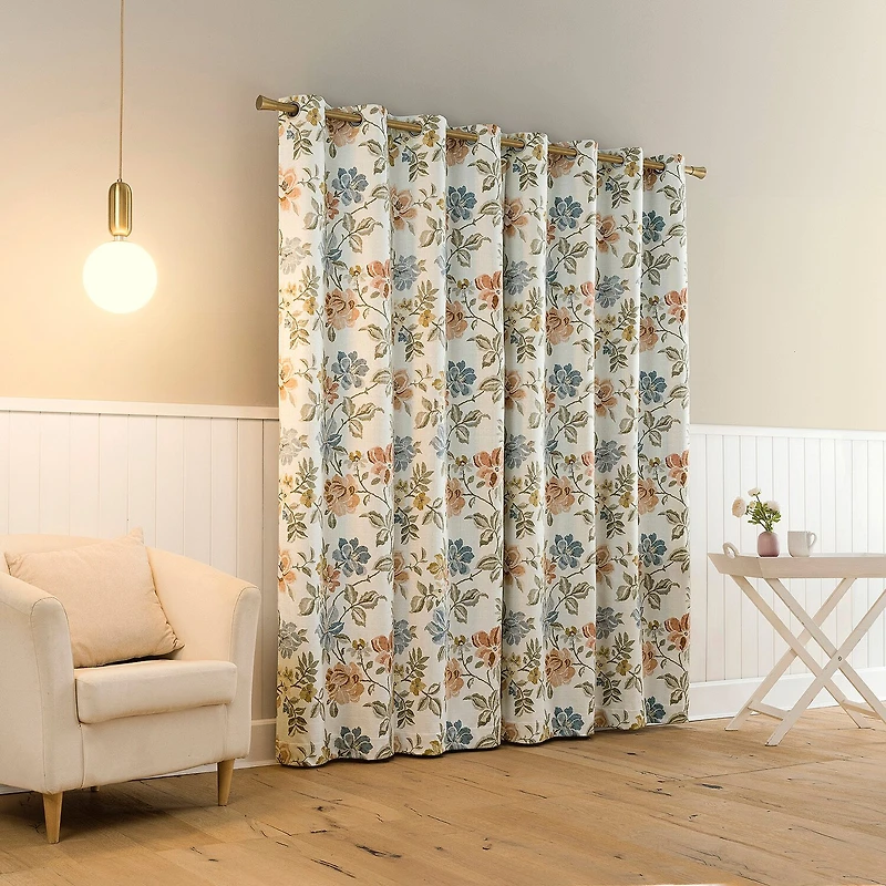 Sun Zero Atmosphere Blanchette Grommet Top 100% Blackout Single Curtain Panel