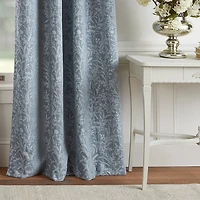 Martha Stewart Acadia Grommet Top Blackout Single Curtain Panel