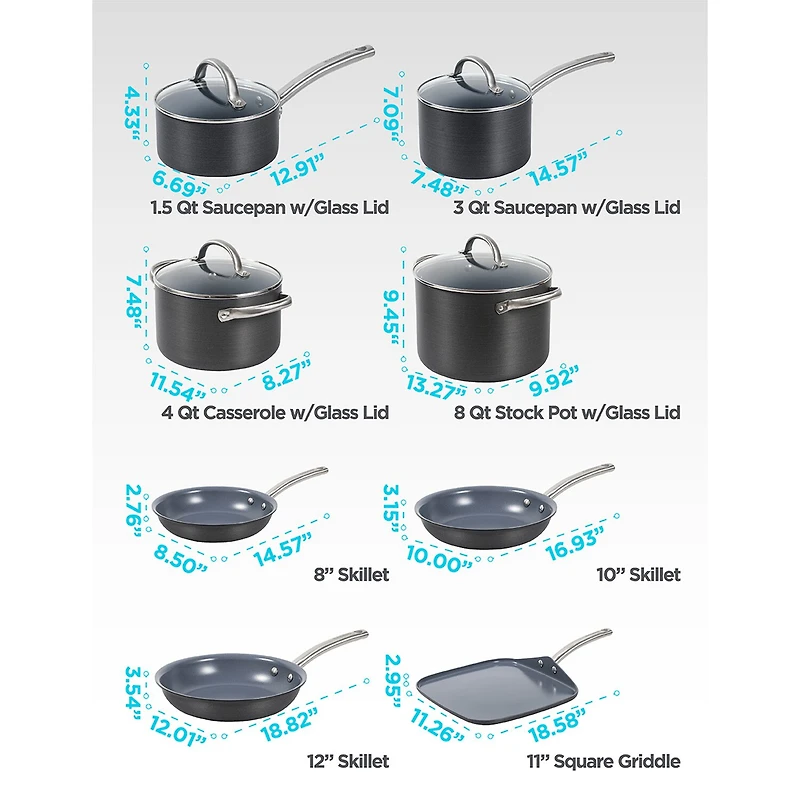 Black+Decker 12-pc. Non-Stick Cookware Set