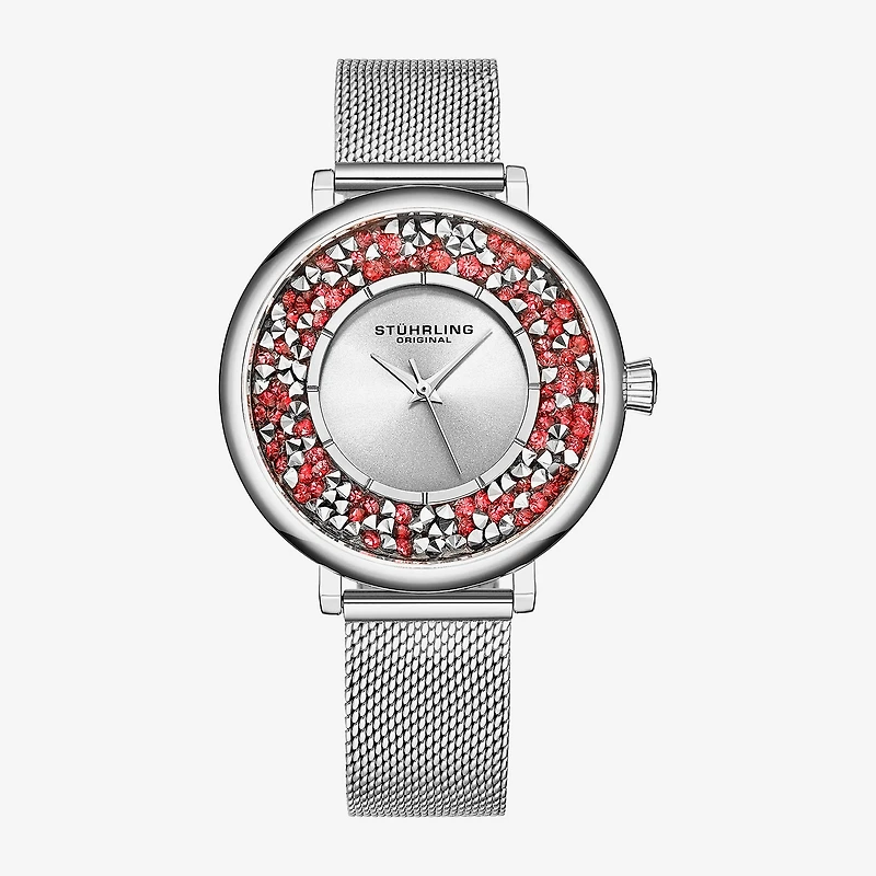 Stuhrling Womens Silver Tone Stainless Steel Strap Watch 793a.02