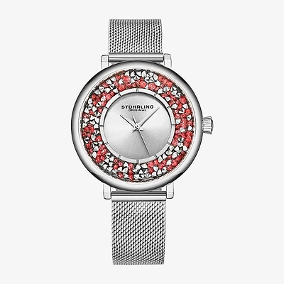 Stuhrling Womens Silver Tone Stainless Steel Strap Watch 793a.02