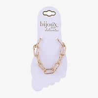 Bijoux Bar Delicates Womens 9 Inch Cable Ankle Bracelet