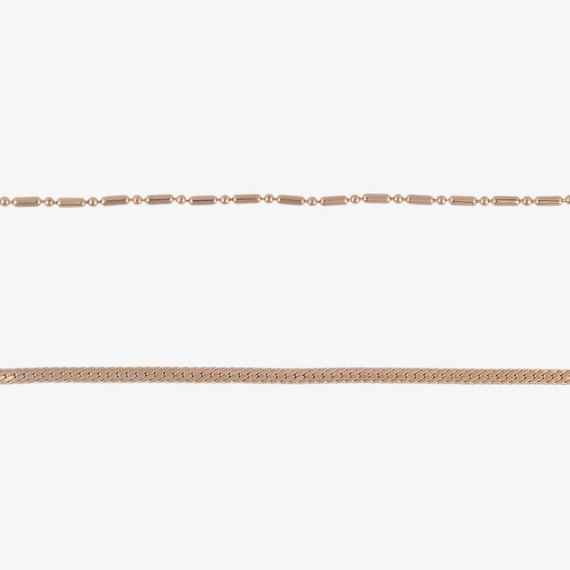 Bijoux Bar Delicates Womens 9 Inch Herringbone Ankle Bracelet