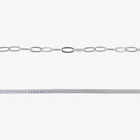 Bijoux Bar Delicates Womens 9 Inch Herringbone Ankle Bracelet