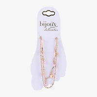 Bijoux Bar Delicates Womens 9 Inch Link Heart Ankle Bracelet