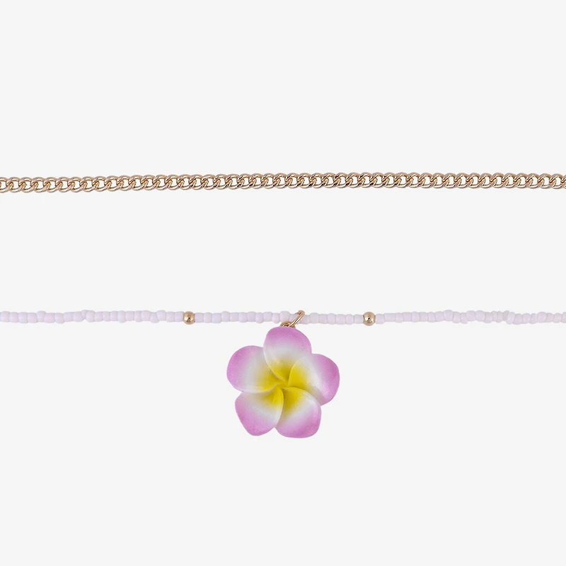 Arizona Unisex Flower 2-pc. Necklace Set