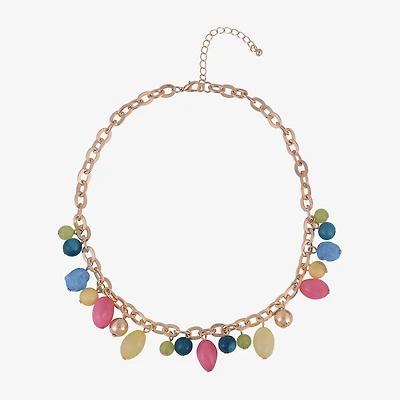 Mixit Womens 16 Inch Beaded Necklace