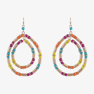 Mixit Womens Oval Drop Earrings