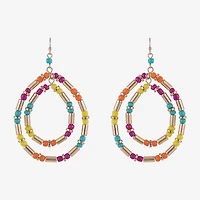 Mixit Womens Oval Drop Earrings