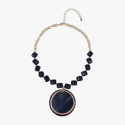 Mixit Womens Circle 16 Inch Pendant Necklace