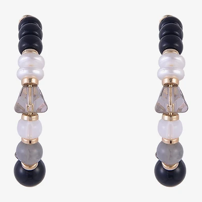 Mixit Womens 31.6mm Circle Hoop Earrings
