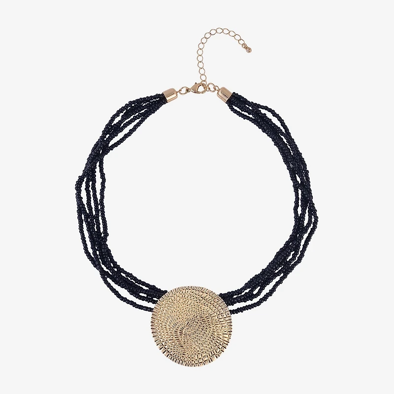 Mixit Womens 18 Inch Beaded Necklace