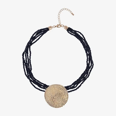 Mixit Womens 18 Inch Beaded Necklace