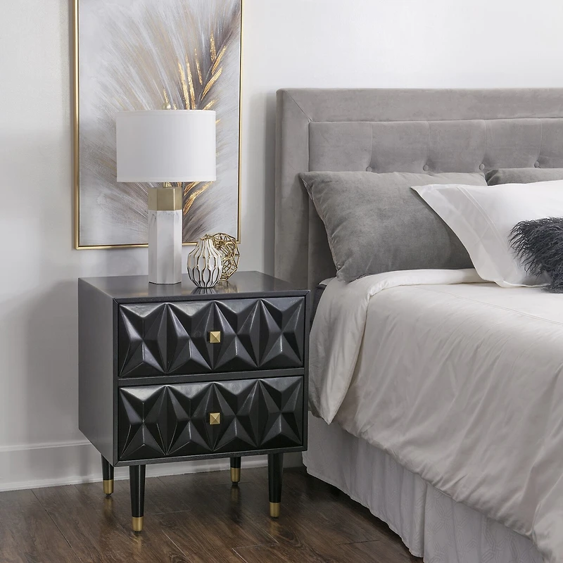 Imperial Bedroom Collection 2-Drawer Nightstand