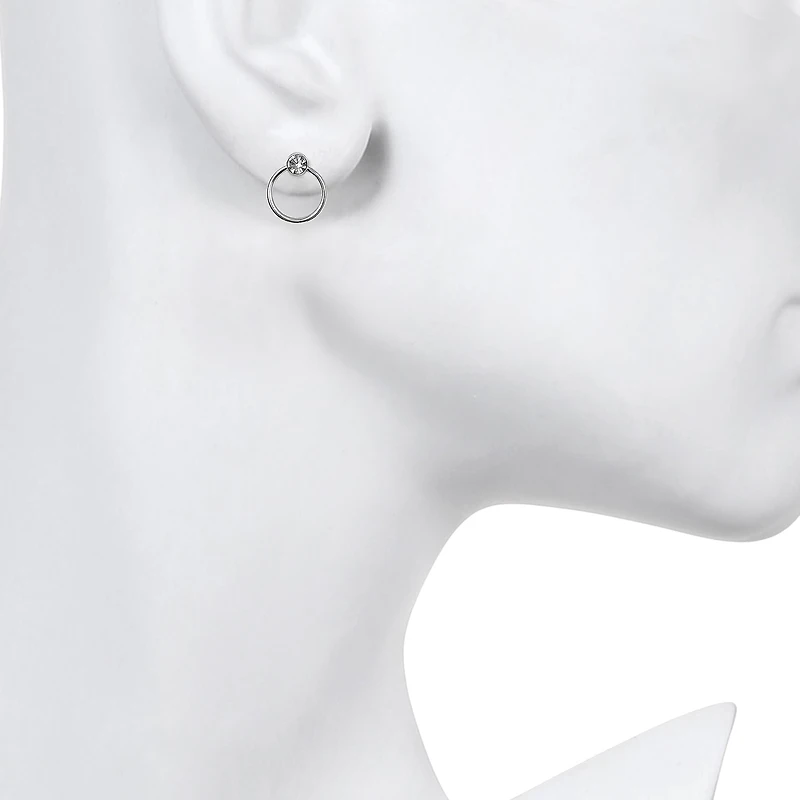 Bijoux Bar Delicates Womens Simulated Pearl 6 Pair Earring Set