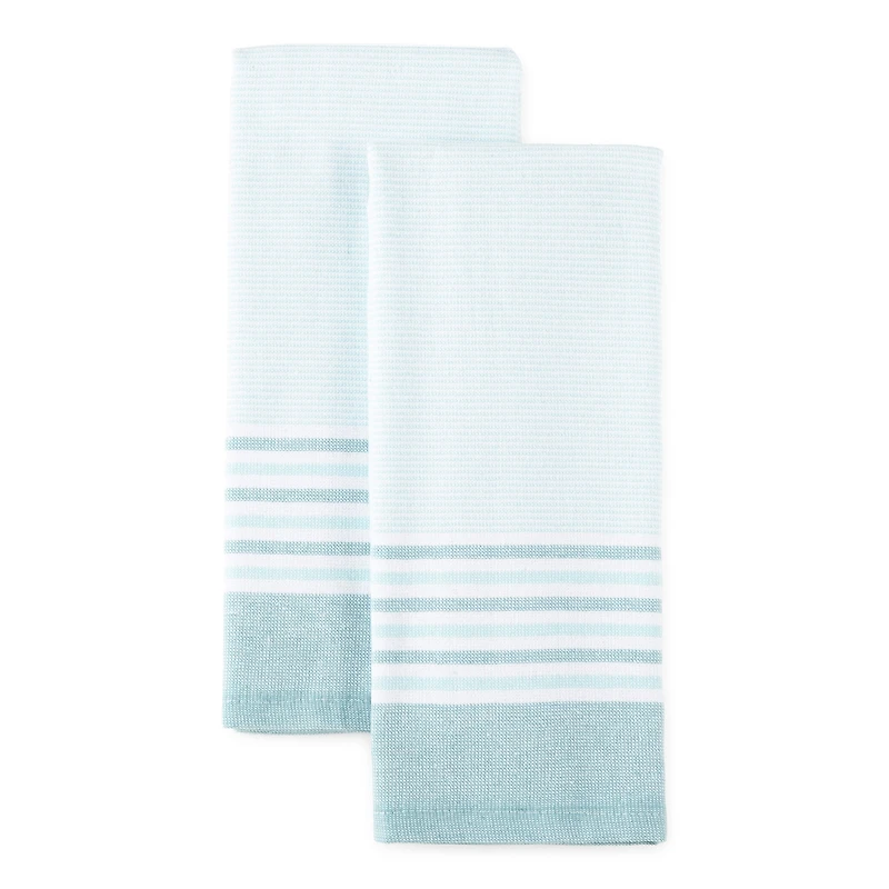 Cooks Haru Stripe Dual Purpose 2-pc Kitchen Towel Set