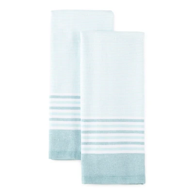 Cooks Haru Stripe Dual Purpose 2-pc Kitchen Towel Set
