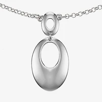 Liz Claiborne Pendant Necklace And Drop Earring Womens Oval 2-pc. Jewelry Set