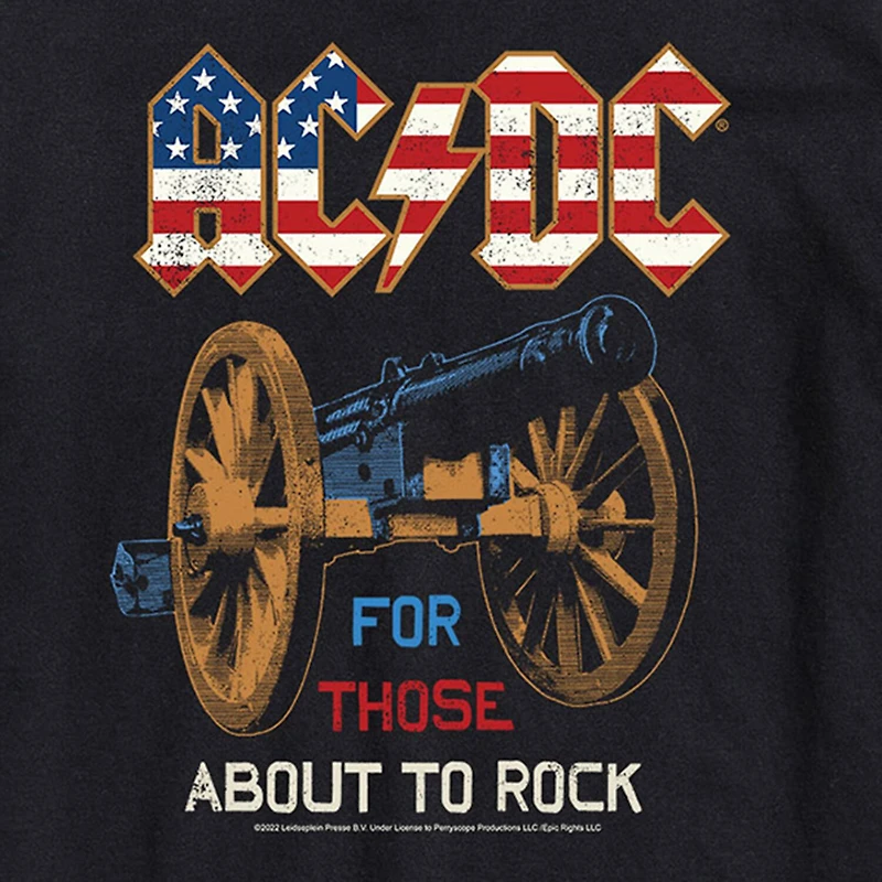 ACDC Mens Crew Neck Short Sleeve Classic Fit Graphic T-Shirt