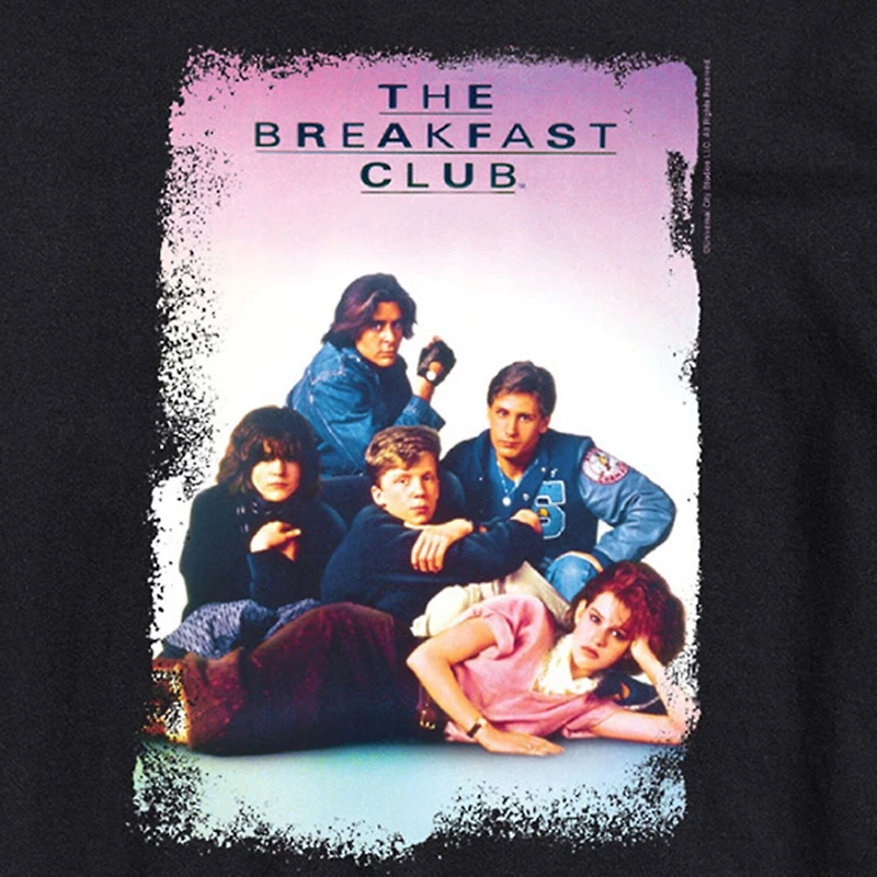 The Breakfast Club Mens Crew Neck Short Sleeve Regular Fit Graphic T-Shirt