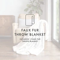 Casual Comfort Faux Fur Tie Dye Reversible Extra Weight Throw Blanket