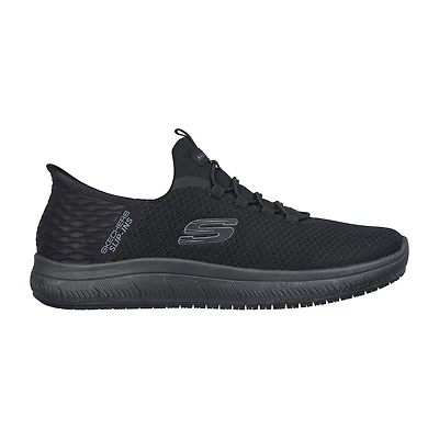 Skechers Hands Free Slip-Ins Sumits Colsin Slip Mens Round Closed Toe Work Shoes