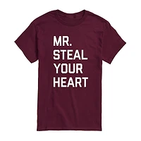 Mens Short Sleeve Valentine's Day Graphic T-Shirt