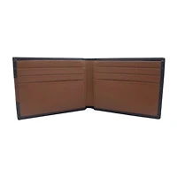 J. Ferrar Leather Pebble Slim Bifold Mens Bifold Wallet