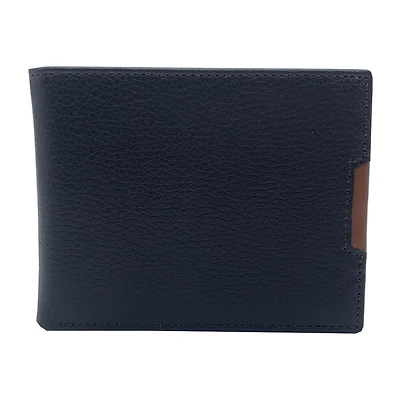 J. Ferrar Leather Pebble Slim Bifold Mens Bifold Wallet