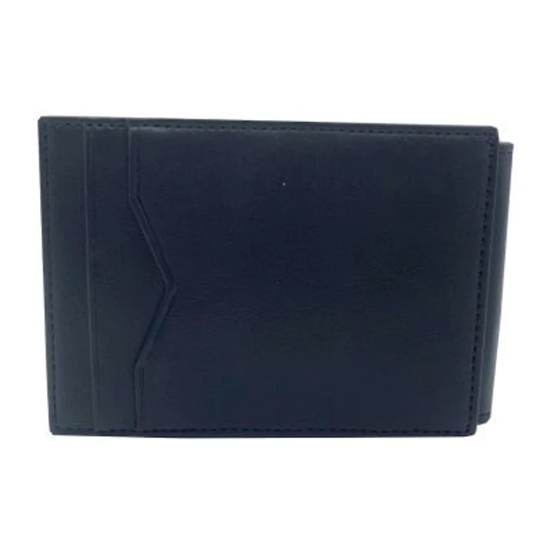 Stafford Leather Magnetic Card Case Mens Slim Fold Wallet