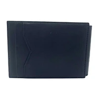 Stafford Leather Magnetic Card Case Mens Slim Fold Wallet