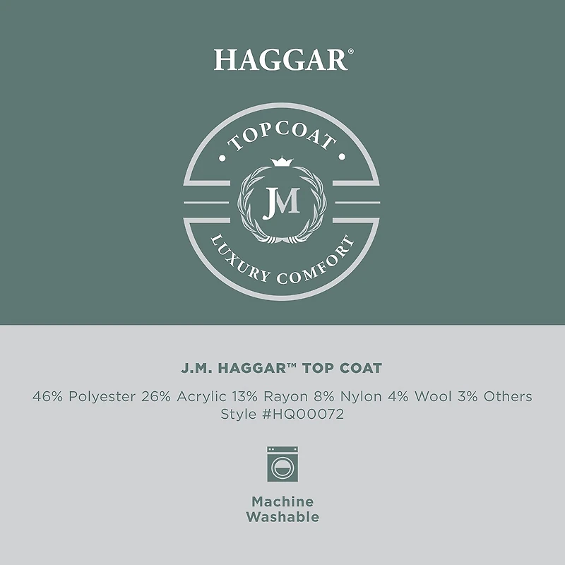 Haggar Premium Mens Lightweight Topcoat Coat