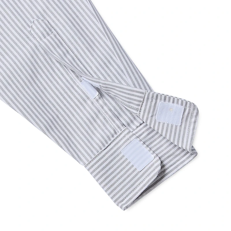 St. John's Bay Performance Oxford Mens Easy-on + Easy-off Seated Wear Long Sleeve Classic Fit Button-Down Shirt