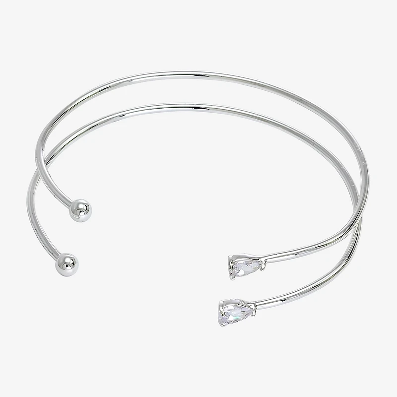 Sparkle Allure Womens -pc. Cubic Zirconia Pure Silver Over Brass Bracelet Set