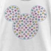 Disney Collection Little & Big Kid Girls Crew Neck Short Sleeve Regular Fit Mickey and Friends Mouse Minnie Graphic T-Shirt