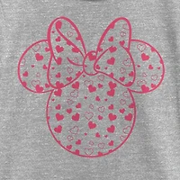 Disney Collection Little & Big Kid Girls Crew Neck Short Sleeve Regular Fit Mickey and Friends Mouse Minnie Graphic T-Shirt