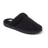 Dearfoams Serena Marled Chenille Scuff Womens Memory Foam Slip-On Slippers