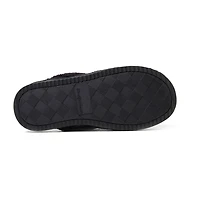 Dearfoams Serena Marled Chenille Scuff Womens Memory Foam Slip-On Slippers