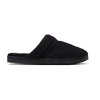 Dearfoams Serena Marled Chenille Scuff Womens Memory Foam Slip-On Slippers