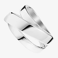 Sparkle Allure Womens 7.5MM Pure Silver Over Brass Band