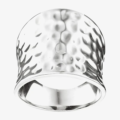 Sparkle Allure Womens Pure Silver Over Brass Band