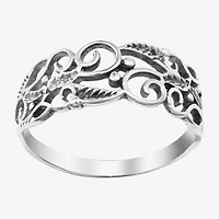 Silver Treasures Womens Sterling Band