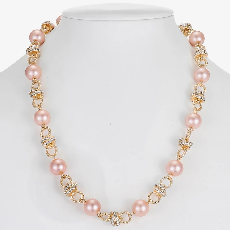 Monet Jewelry Layered Womens 17 Inch Collar Necklace